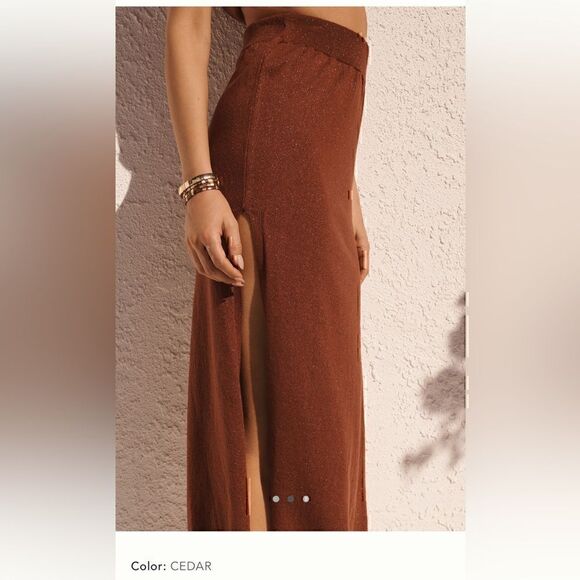 Anthropologie Side-Slit Skirt New With Tags Size L - Picture 3 of 3